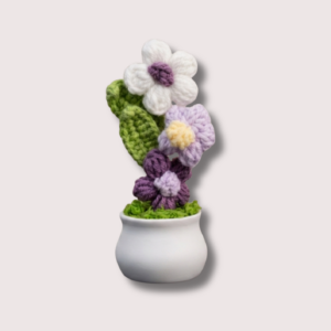 Crochet Puff Tree Pot
